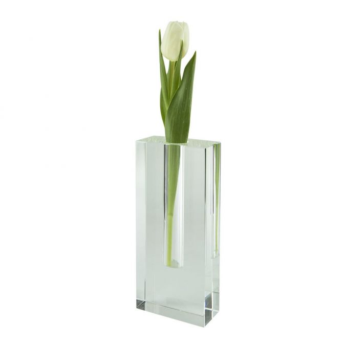 TIZO Crystal Rectangle Tall Vase